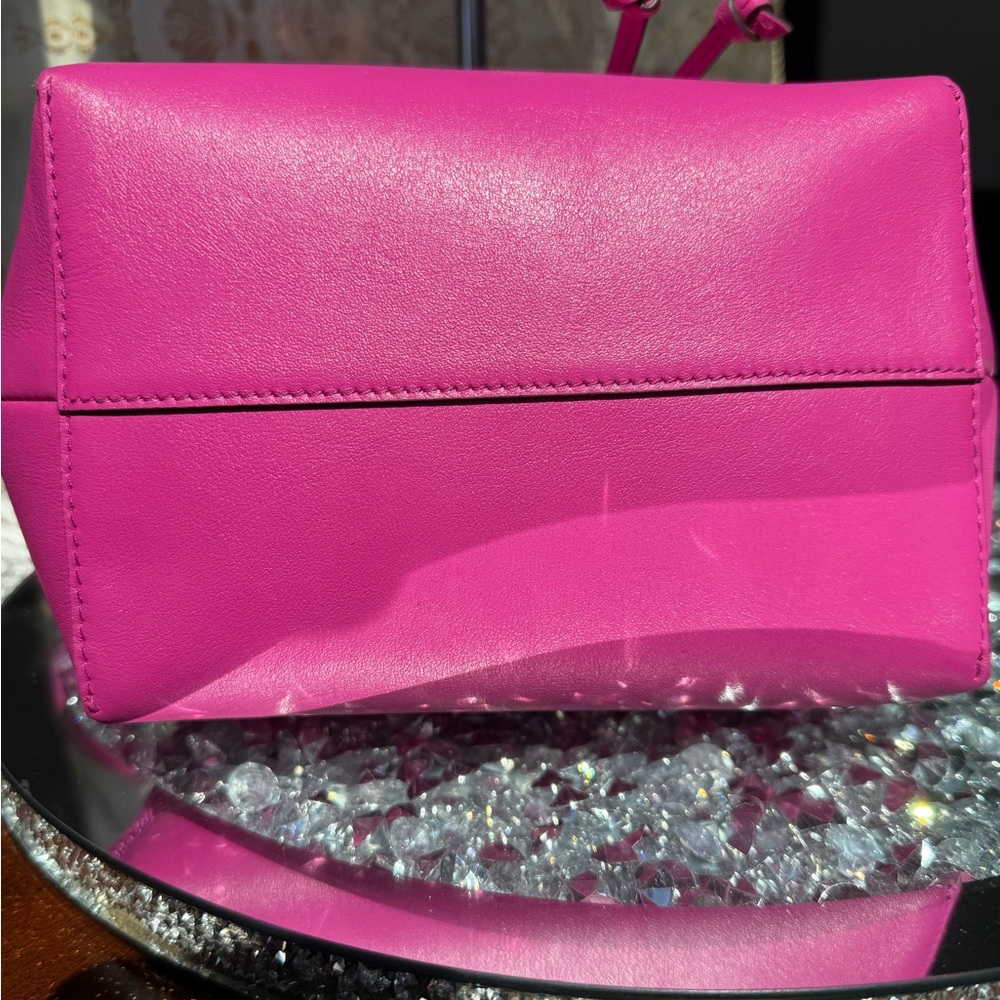 NWT JIMMY CHOO LEATHER MASH BAG - Picture 6 of 9